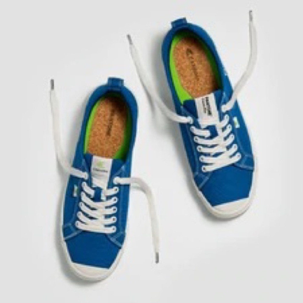 Blue Canvas Sneakers - Picture 3 of 10